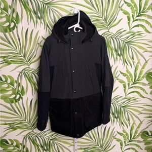 J.Crew Primaloft Collection Mixed-Media Parka Men’s Small Hooded Winter Coat